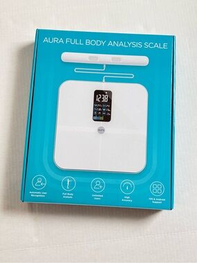 Aura White Digital Full Body Analysis Scale Brand New in Box